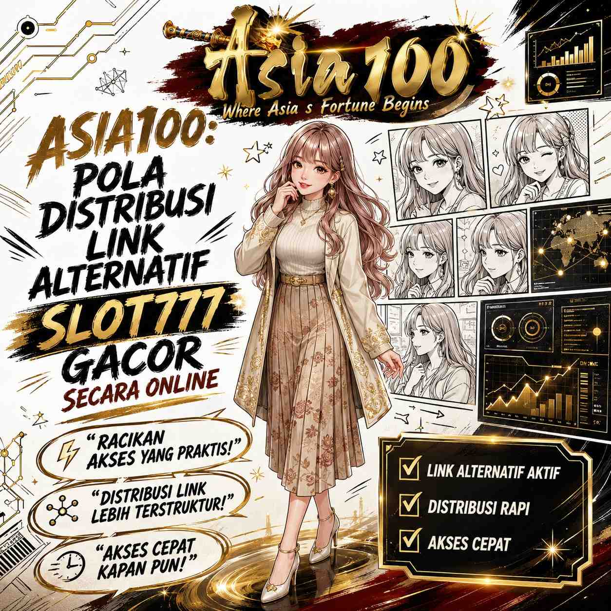 ASIA100: Pola Distribusi Link Alternatif SLOT777 Gacor Secara Online